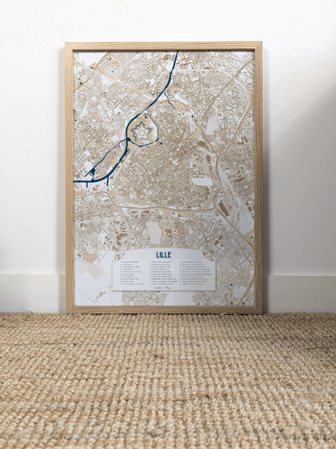 carte, map, poster, affiche Lille Chammal