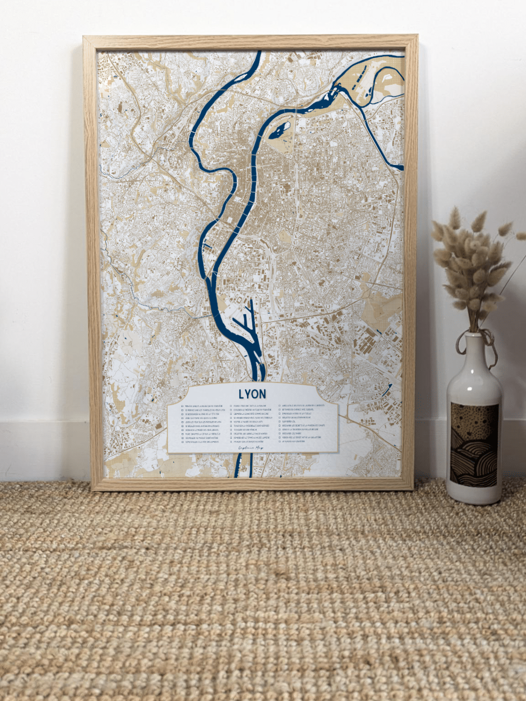 Affiche Lyon - CheckMap